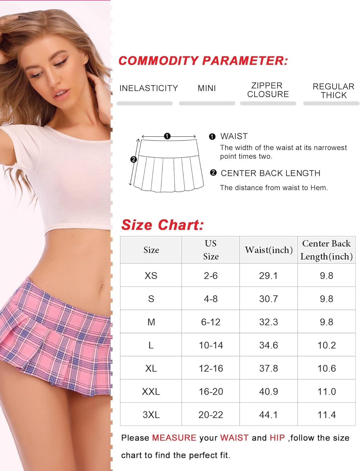 Lingerie for Women Role Play Costume Mini Plaid Skirt Schoolgirl Outfits