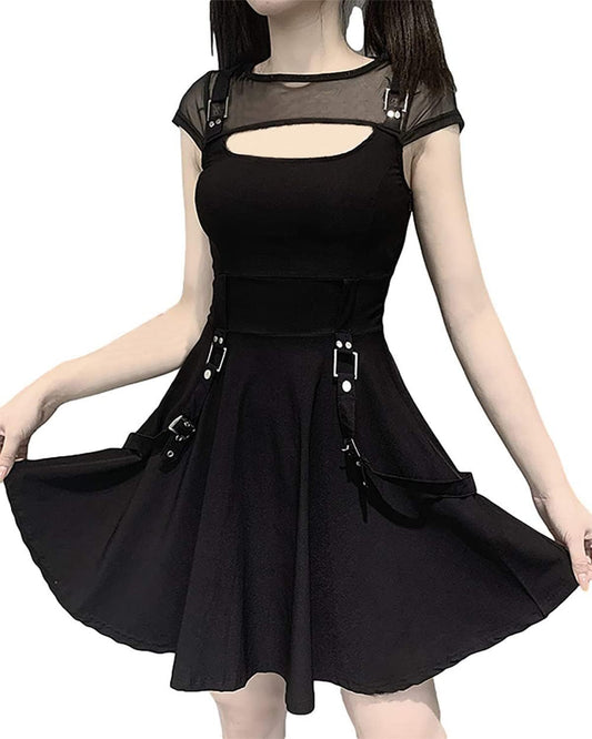 Women'S Black Dresses for Women Cute Alt Lolita Dress Night Out Outfit Curvy Dresses Aesthetic Cheap Lolita Dress