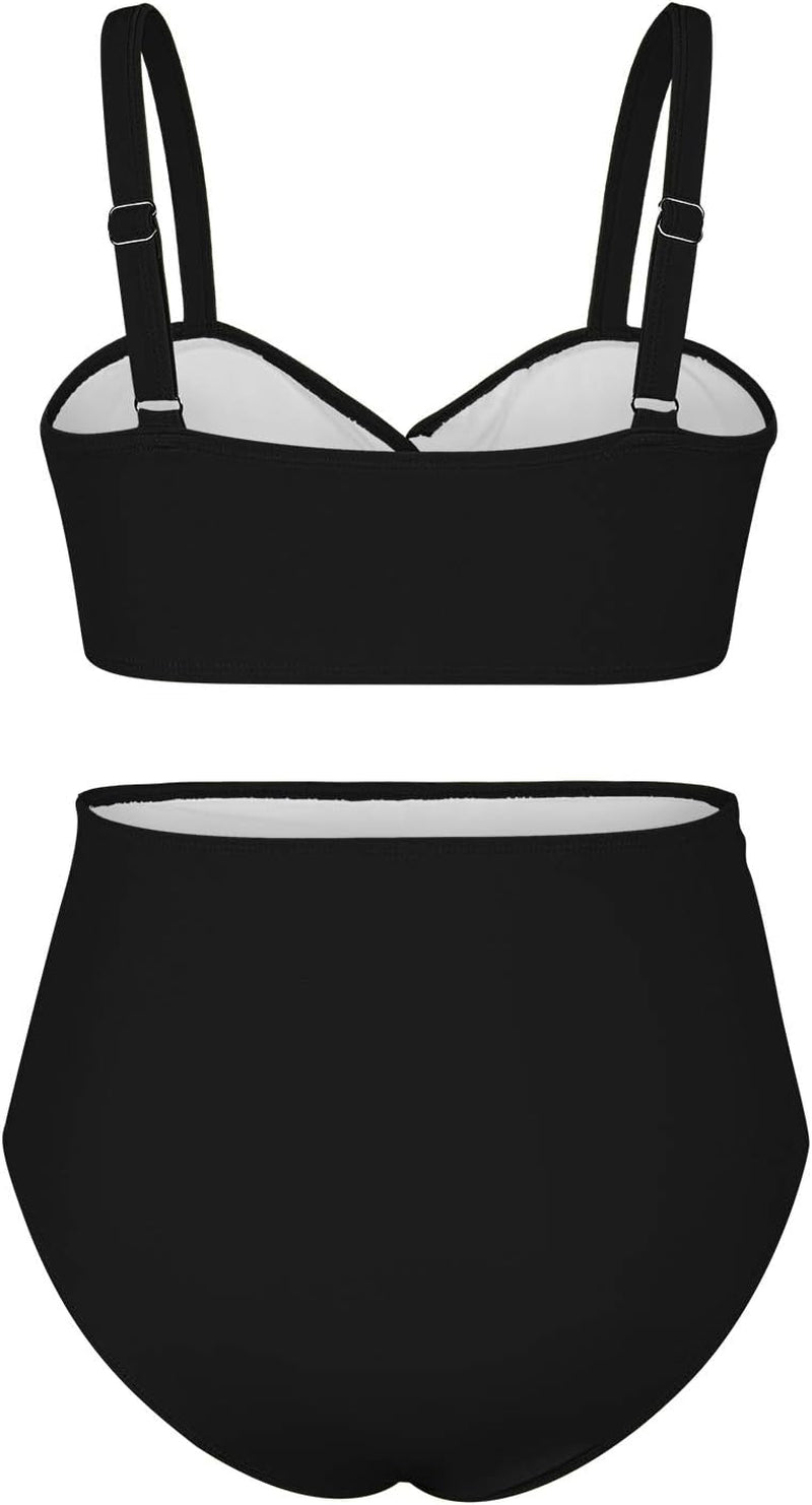 Women'S plus Size High Waist Ruched Swimsuit Swimwear Bathing Suit