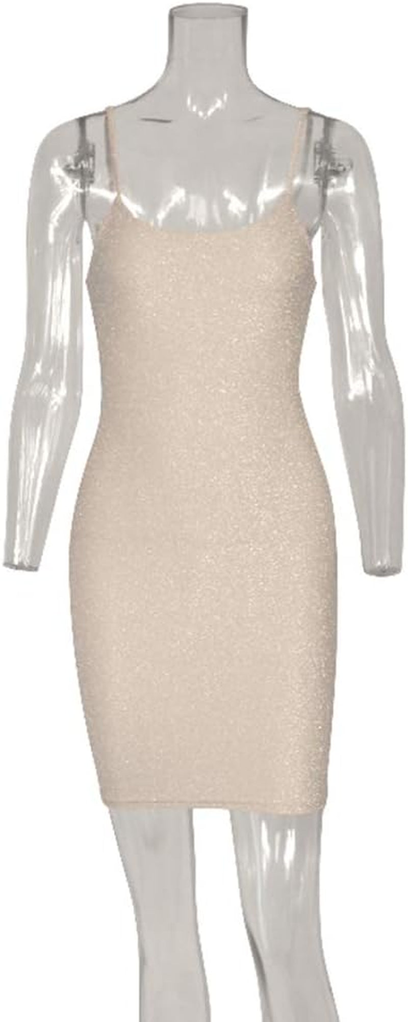 Women'S Sexy Glitter Bandage Bodycon Wrap Dress Sleeveless Mini Club Party Dresses